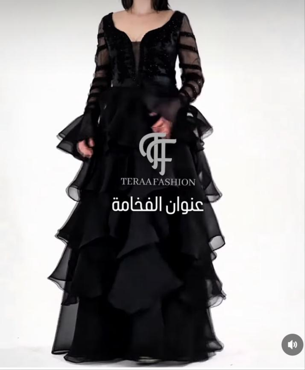 فستان سهرة طبقات