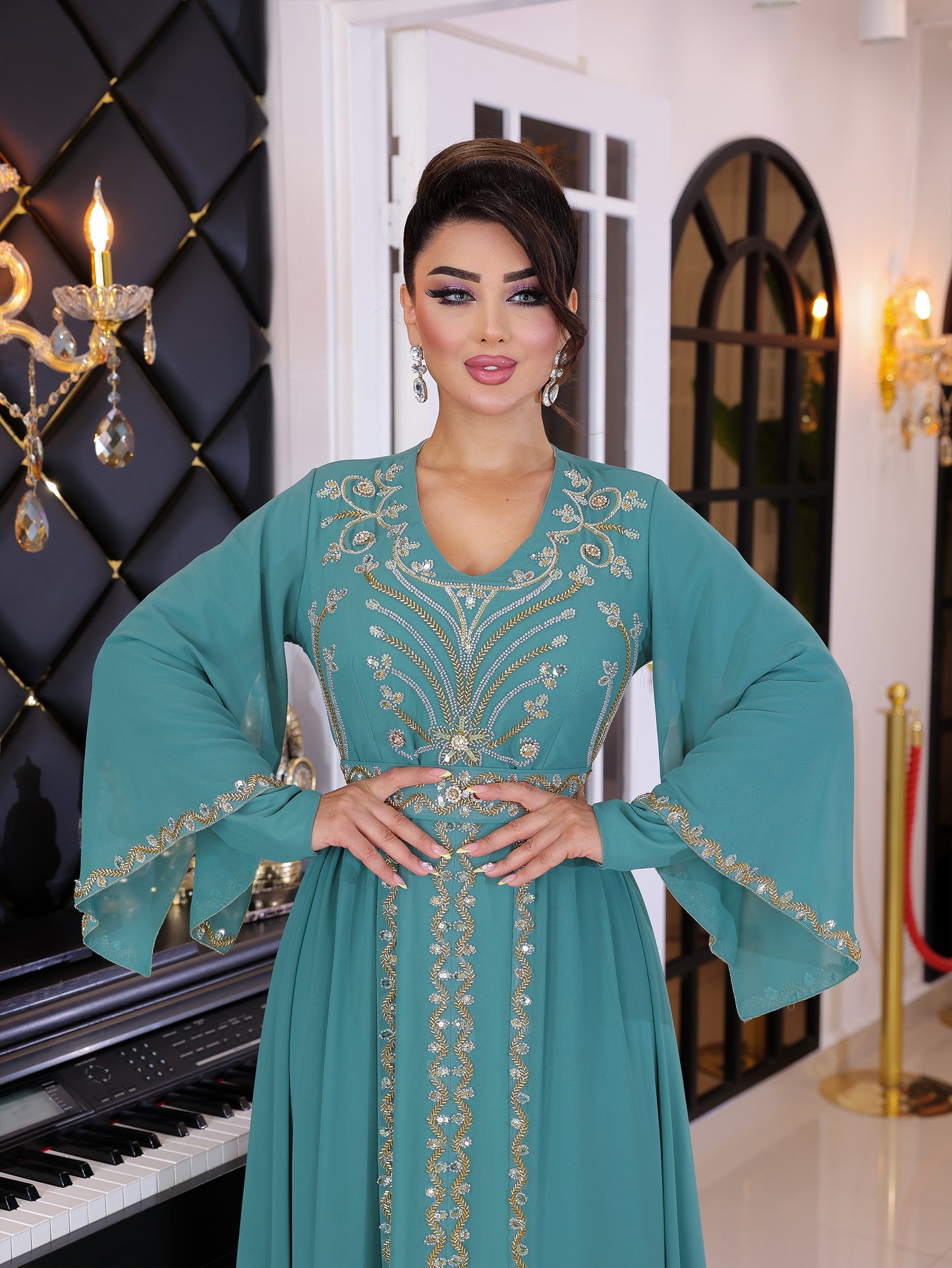 قفطان شك وتطريز